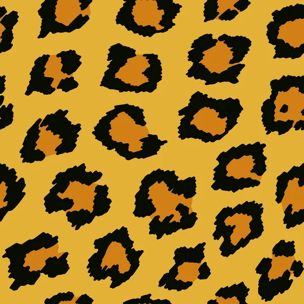 Patrón sin costura de leopardo — Vector de stock