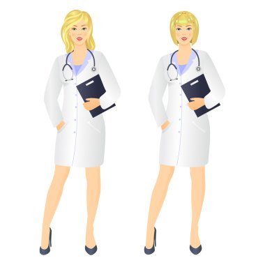 gülümseyen kadın doktor 