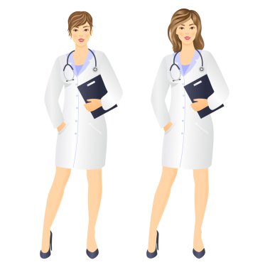 gülümseyen kadın doktor 