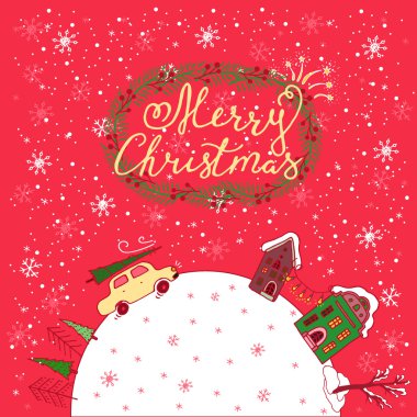 Vektör yazı. Tipografi tasarım öğesi.