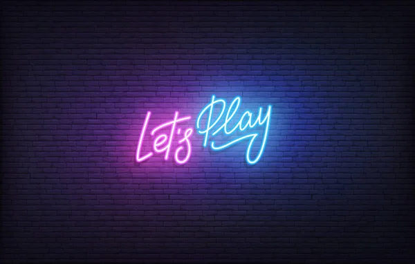 Hadi neon ışığı çalalım. Parlayan neon harfleri Oyun şablonu