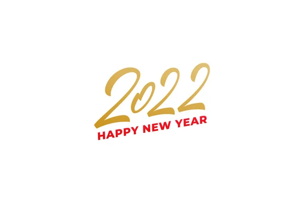 2022 New Year label. Vector lettering design for New Year celebration — Stock Vector