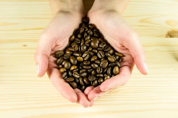 Візьміть кавових зерен — стокове фото
