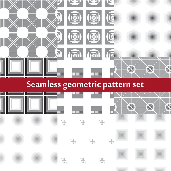 Nahtloses geometrisches Vektormuster in schwarz-weißen Farben. — Stockvektor