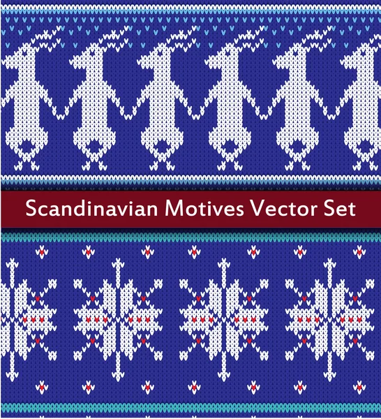 Скандинавські мотиви векторний набір. — стоковий вектор
