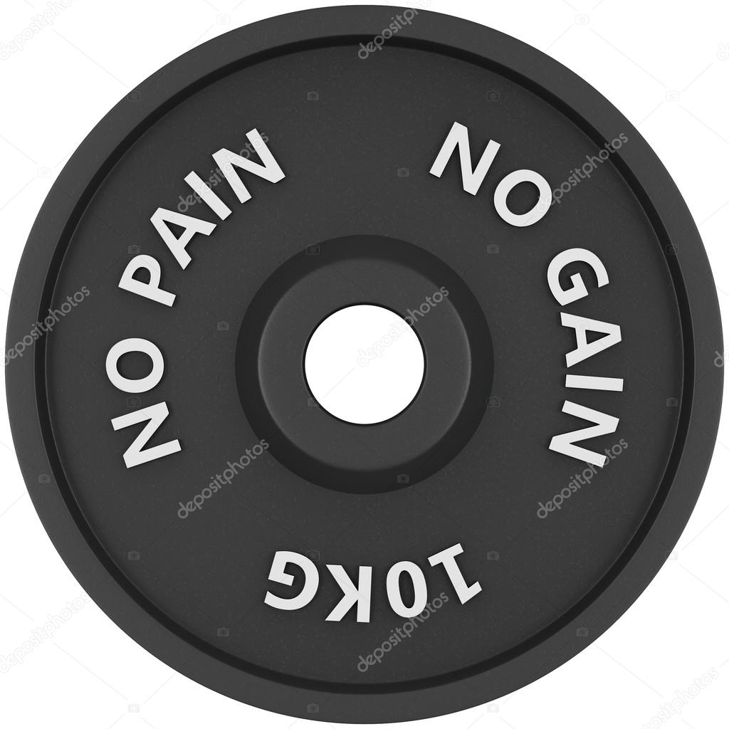 Weight, isolated on white background. 3d image. For logos, design, web, Gym, fitness centers.