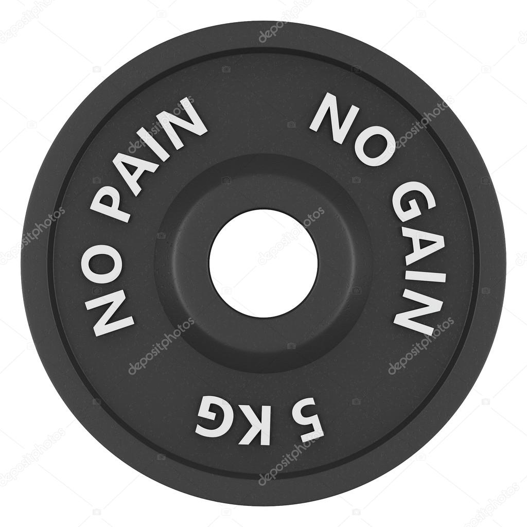 Weight, isolated on white background. 3d image. For logos, design, web, Gym, fitness centers.