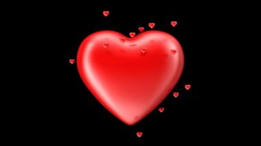 Küçük kalpler uçan büyük kalbi. Alfa, ilmekledi