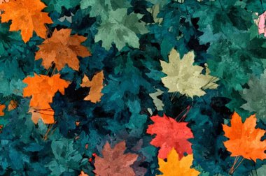 Değişik boyutlarda ve şekillerde fırça darbeleri ve renkli boya lekeleri. Tasarım için psikedelik soyut arkaplan.