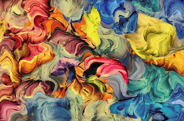 Streszczenie Psychodelicznej Tekstury Tła Plam Rozmytych Pociągnięć Farbą — Zdjęcie stockowe
