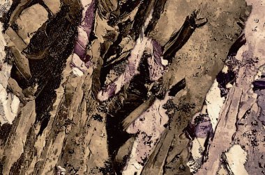 Renkli boya darbelerinin grunge arka plan, farklı boyutlarda ve şekillerde fırçalar ile bulanık noktalar.