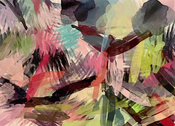 Abstrakt Bakgrund Färgad Grunge Konsistens Kaotisk Färg Stroke — Stockfoto
