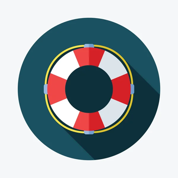 Lifebuoy kutsal kişilerin resmi içinde düz stil.