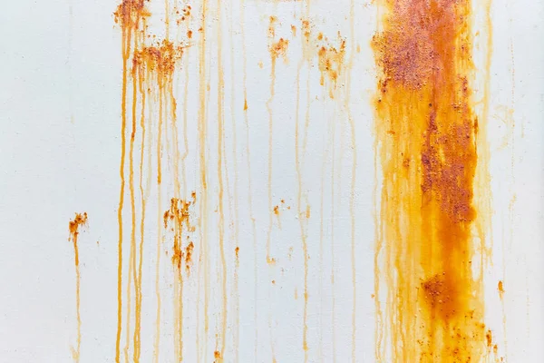 Metal Painted Wall Background Strong Stains Corrosion — Stock Photo, Image