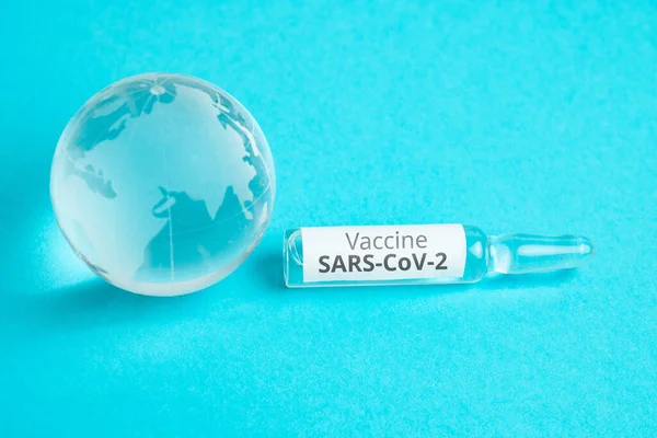 Covid Koncepce Koronavirové Vakcíny Pro Celý Svět — Stock fotografie