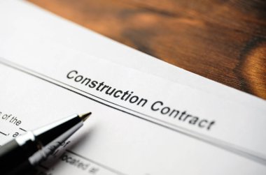 Kalemli Hukuki belge İnşaat Sözleşmesi.