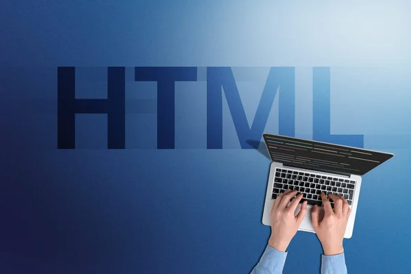 Langage Balisage Standardisé Html Pour Les Pages Web Sur Web — Photo