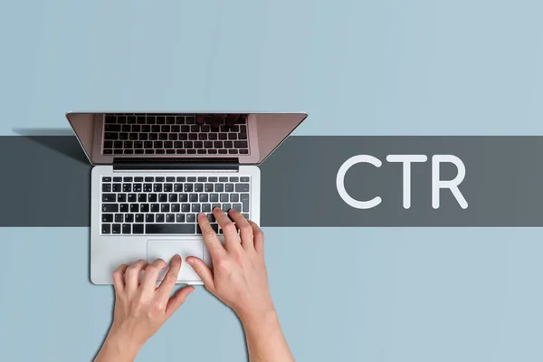 Fare Clic Rate Ctr Metrica Marketing — Foto Stock