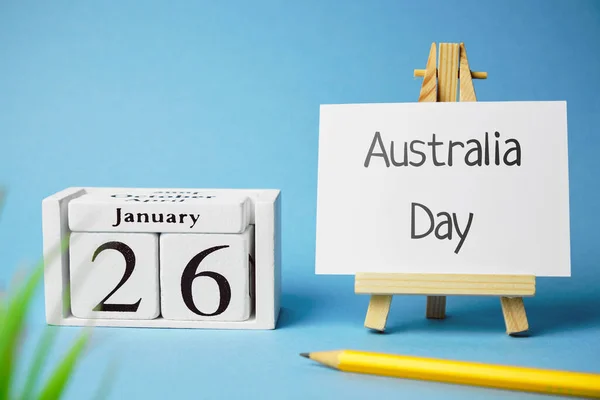 Αυστραλία Ημέρα Του Χειμερινού Μήνα Ημερολόγιο Ιανουαρίου — Φωτογραφία Αρχείου