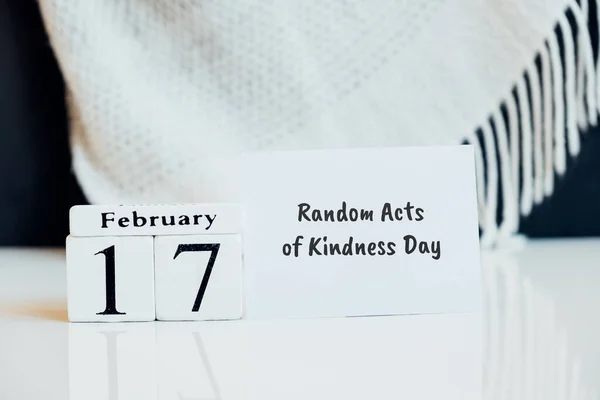 Τυχαίες Πράξεις Καλοσύνης Ημέρα Του Χειμερινού Μήνα Ημερολόγιο Φεβρουάριο — Φωτογραφία Αρχείου