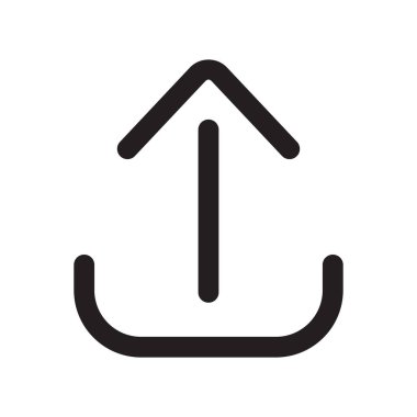 beyaz arkaplanda izole edilmiş veri özet simgesini yükle.