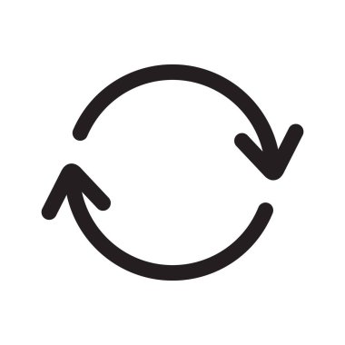 Beyaz arkaplanda izole edilmiş ana çizgi simgesini güncelle.