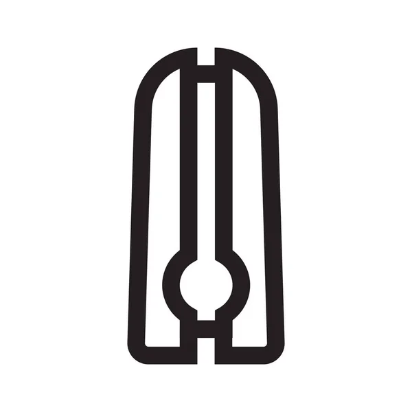 Іконка Контуру Контурів Консолей Ізольована Білому Тлі — стоковий вектор