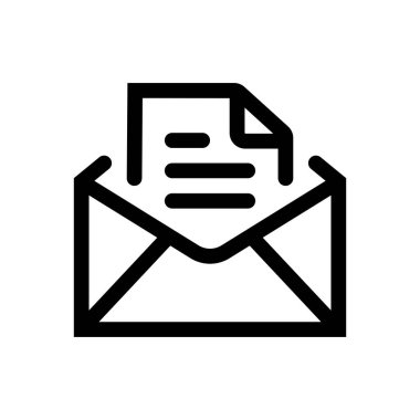 Beyaz arkaplanda izole edilmiş belge özet simgesi.