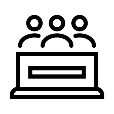 Podyum ana hatlarının arkasındaki kişiler beyaz arkaplanda izole edildi.