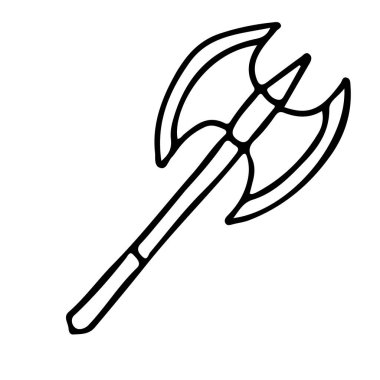 Karalama tarzında çift savaş baltası..