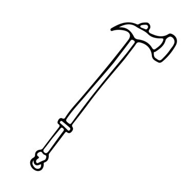 Büyük şövalye tırmık karalama stilinde yalıtılmış.