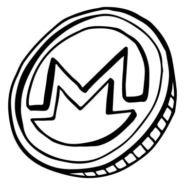 Monero karalama tarzında izole edilmiş kripto para..