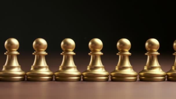Einstellung Und Rekrutierung Von Konzepten Aus Schachfiguren — Stockvideo