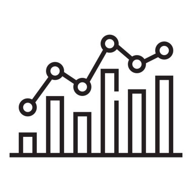 Kripto para birimi büyüme şeması ana hatları beyaz arkaplanda izole edilmiş simge