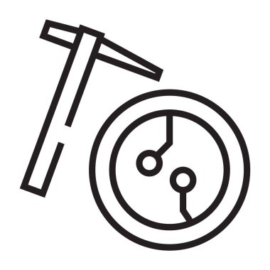 Kirk madencisi ve madeni para özeti simgesi beyaz arkaplanda izole edildi