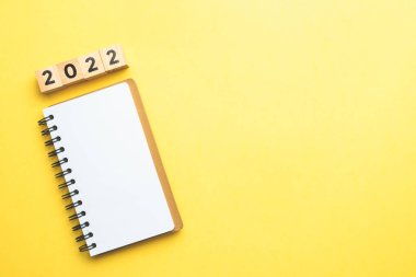 Not defteri girdileri için yeni planlar ve hedefler kavramı 2022 