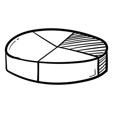 el çizimi daire grafik simgesi karalama biçimi izole.