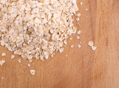 bir avuç yulaf ahşap oyun tahtası