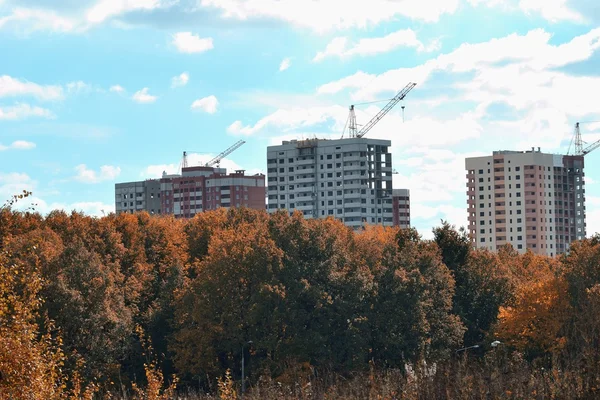 Construction of a new district — Stock Photo, Image