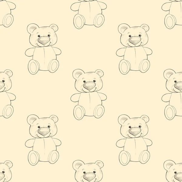 Sevimli teddy. Seamless modeli. Arka plan tasarım 1 için