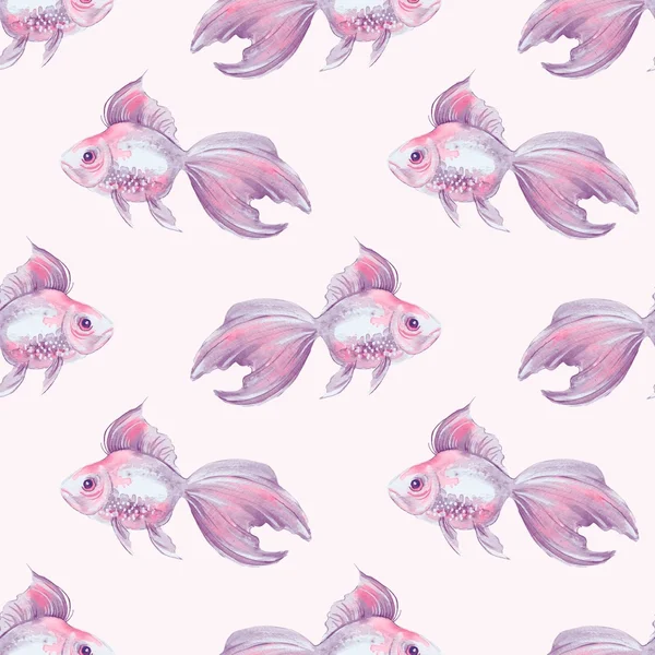 Balık. Seamless modeli 3. Elle çizilmiş arka plan