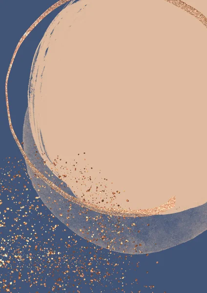 Katılımcı lüks mavi soyut arkaplan metin ve altın parıltı için yer