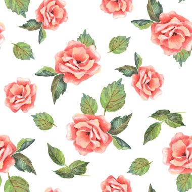 Güzel çiçekler çizilmiş. Çiçek seamless modeli 2