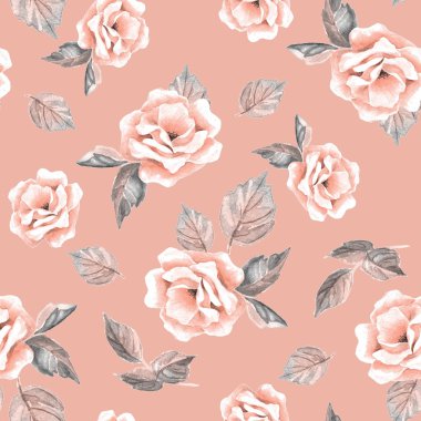 Güzel çiçekler çizilmiş. Çiçek seamless modeli 30