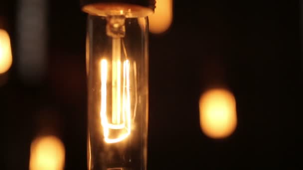 Lampes à incandescence en mouvement — Video