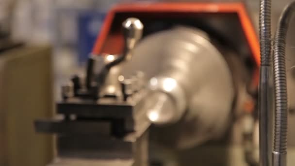 Turning machine, lathe — Stock Video