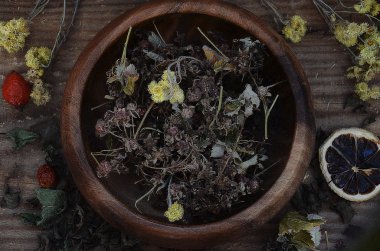 Orman otlar kurutulmuş