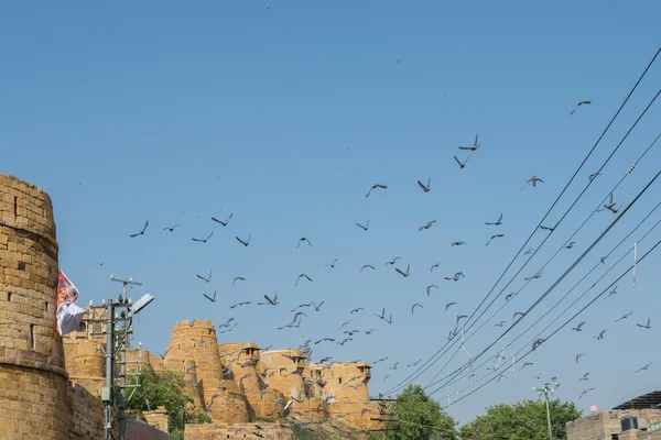 Vista del fuerte de Jaisalmer desde el exterior — Foto de Stock