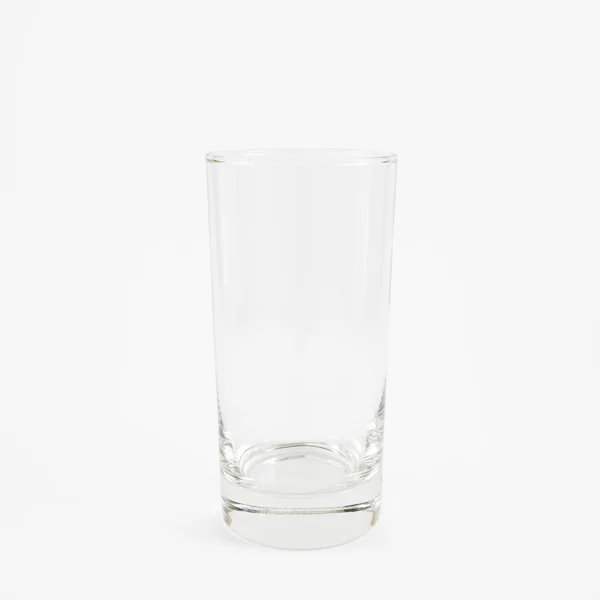 Czysty pustej szklanki wysokie — Zdjęcie stockowe