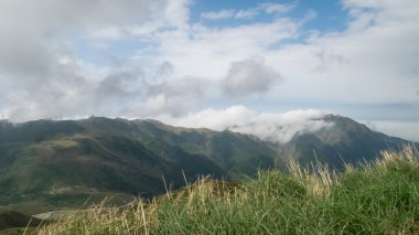Mt. Qixing ana tepe Yangmingshan Milli Parkı, Tayvan.